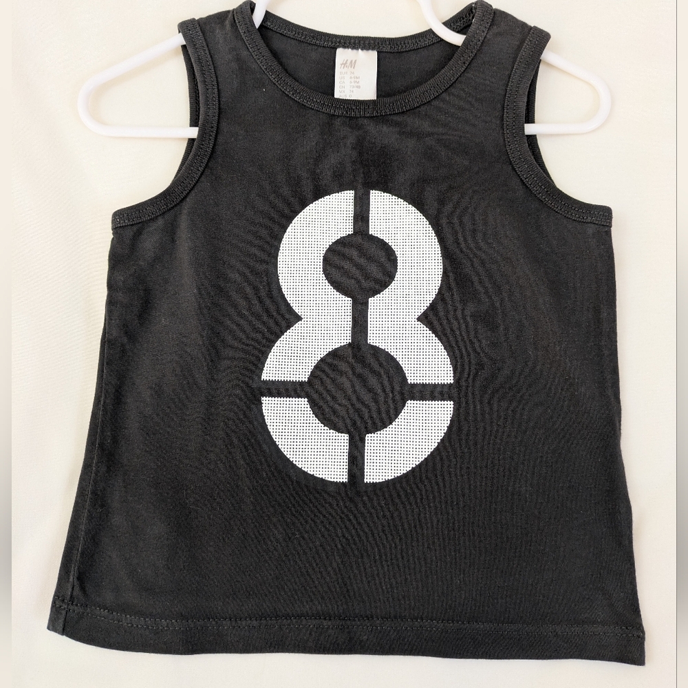 H&M Black 8 Tank ~ 6/9 mo